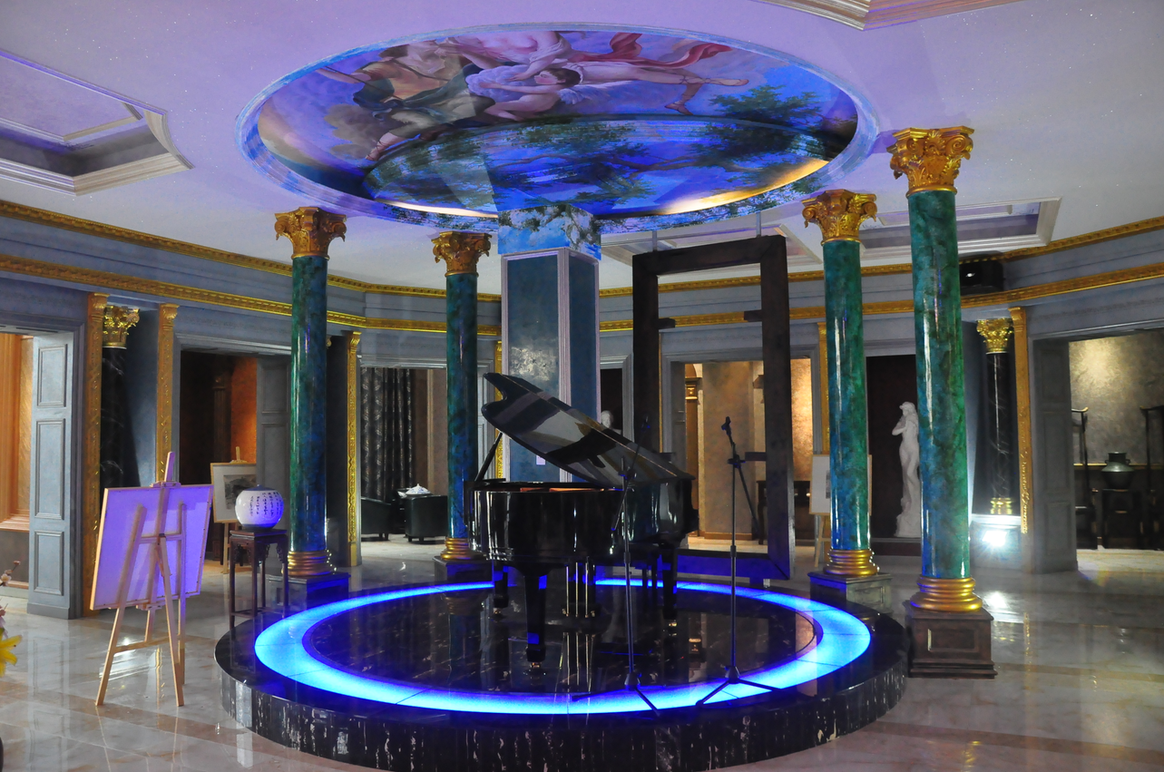 圖為GIOVANNI喬瓦尼藝術涂料*7期藝術涂裝工藝培訓場地之一