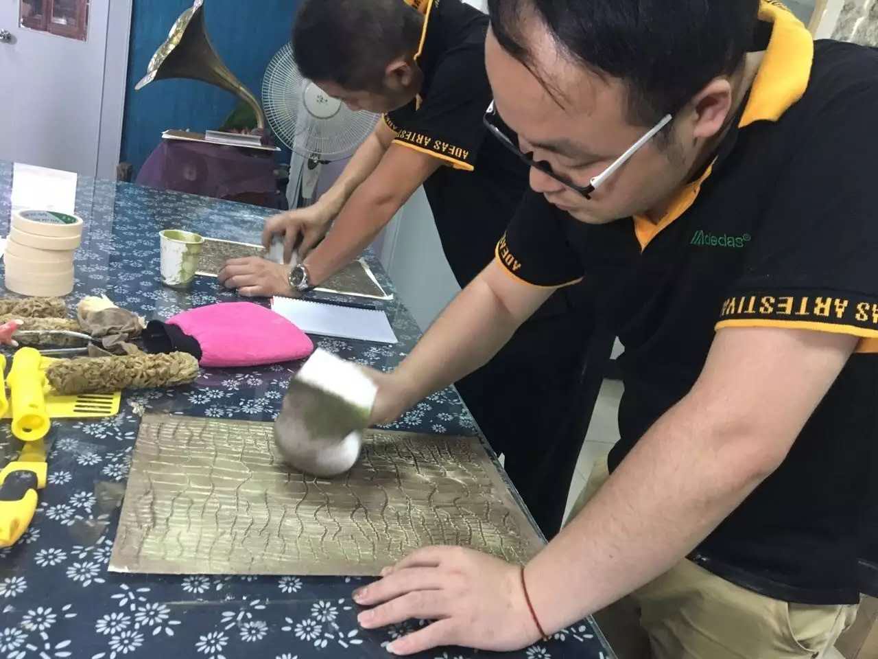 GIOVANNI喬瓦尼藝術涂料學員實操環(huán)節(jié)