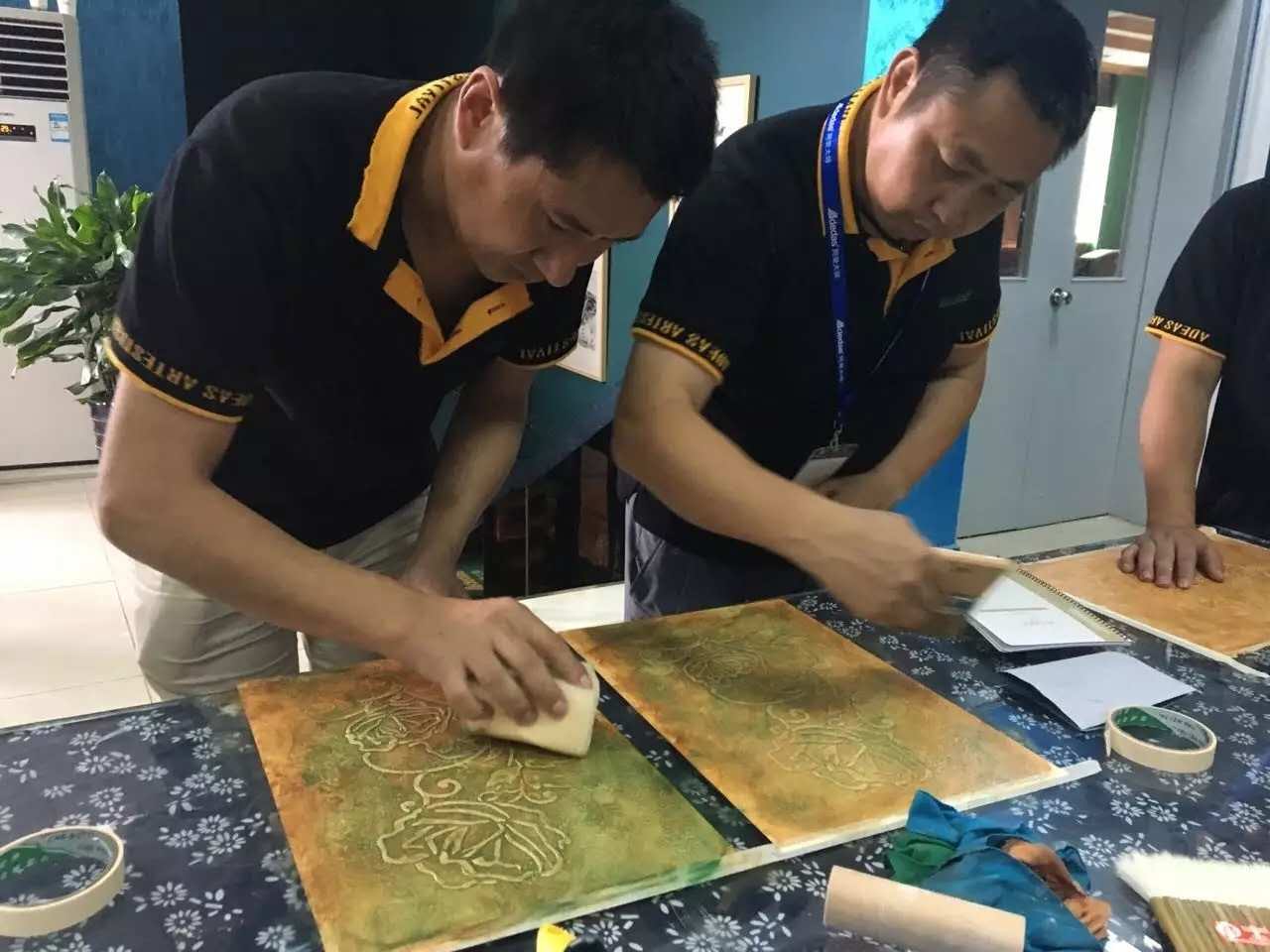 GIOVANNI喬瓦尼藝術涂料學員實操環(huán)節(jié)